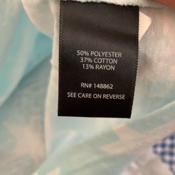 Torrid Light Blue Star Print Short Sleeve Tee - Picture 5 of 7